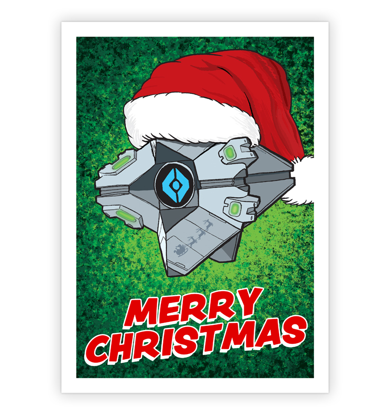 Destiny Ghost Christmas Card