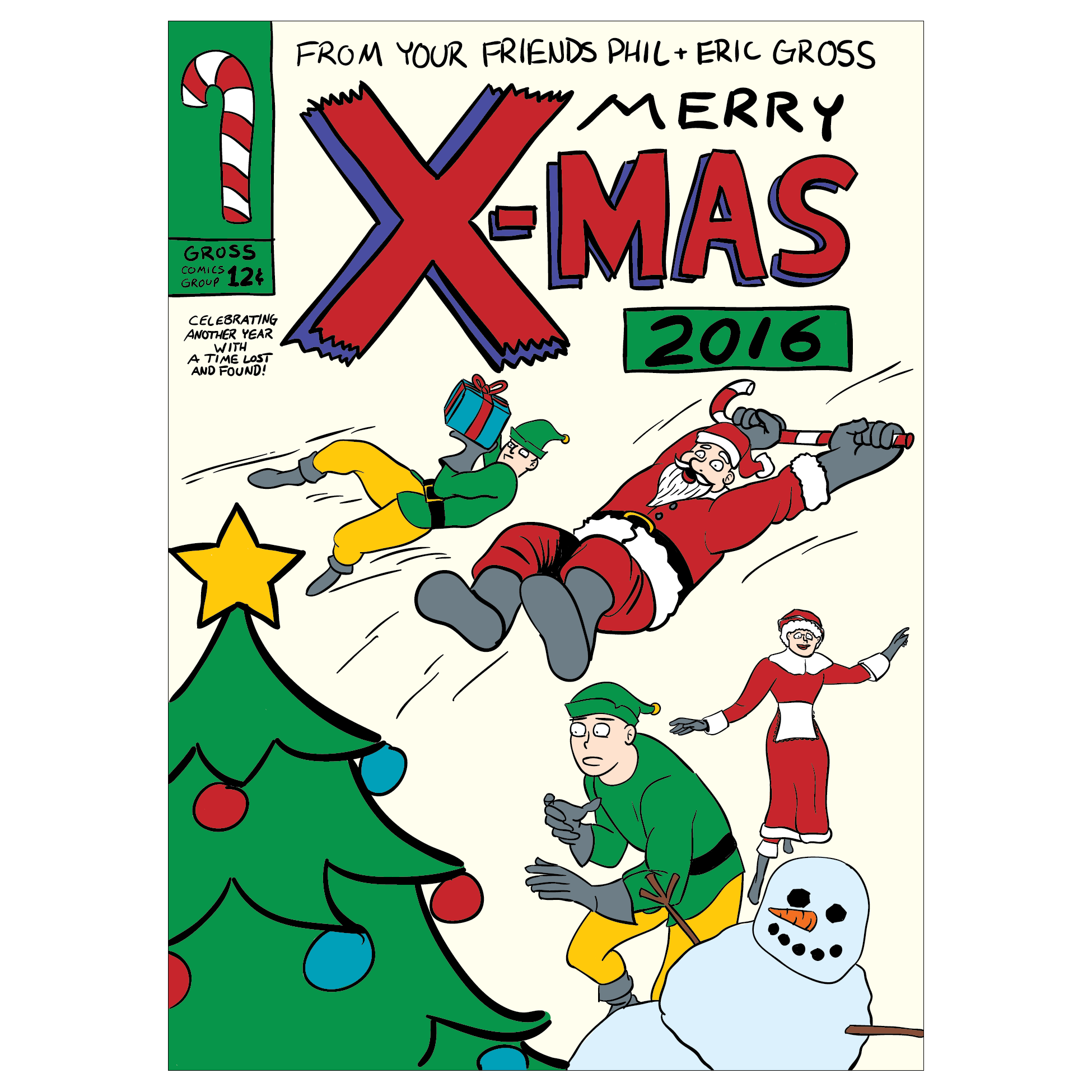 Comic Shop Christmas Card 2016